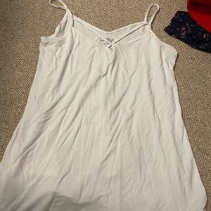 White flowy tank top